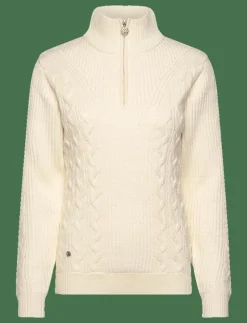 Cable LS Pullover lined - Stickat