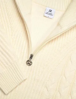 Cable LS Pullover lined - Stickat