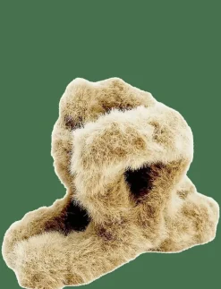 Cally Furry Clamp Small Beige - Hårklämmor