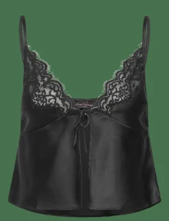 CAMI SATIN LACE MYA - Överdelar