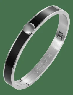 Capri Enamel Bracelet Black/Silver - Bangles