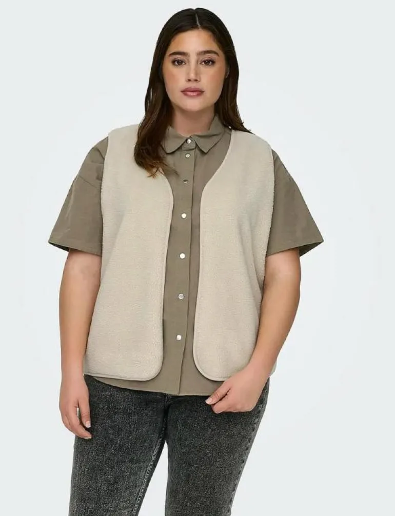 CARBELISA TEDDY WAISTCOAT JRS - Stickade västar