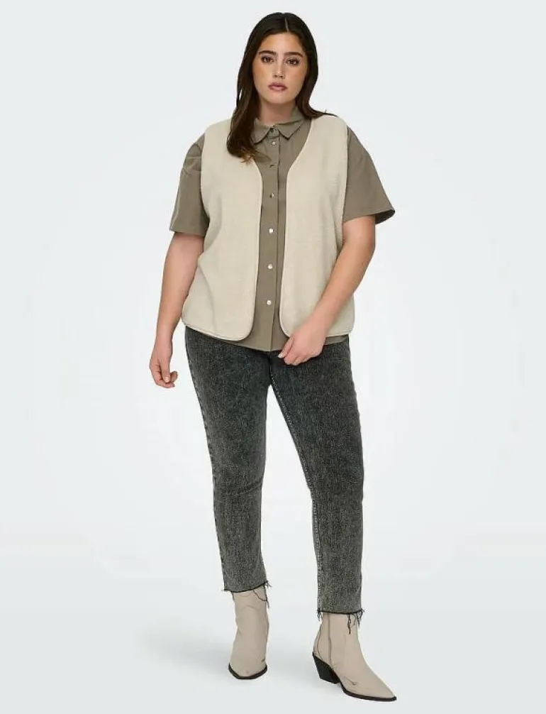 CARBELISA TEDDY WAISTCOAT JRS - Stickade västar