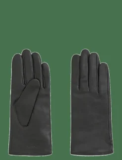 CASHMERE LINED LEATHER GLOVES - Fingervantar