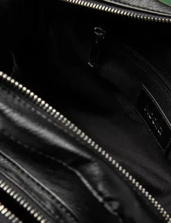 Celina Bag Black Leather Look - Axelremsväskor