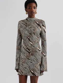 Cezanne Low Back Satin Mini dress - Korta klänningar