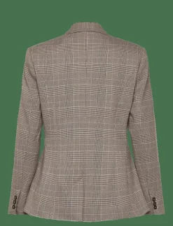 CHESTER CHECK CINCHED BLAZER - Dubbelknäppta kavajer