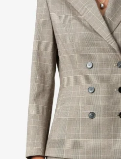 CHESTER CHECK CINCHED BLAZER - Dubbelknäppta kavajer