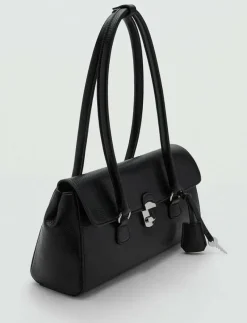 City shoulder bag with flap - Axelremsväskor