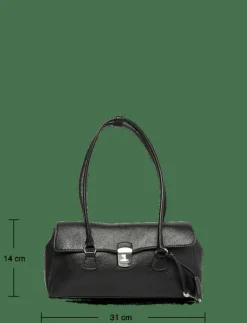 City shoulder bag with flap - Axelremsväskor