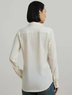 Classic Fit Crepe Shirt - Långärmade