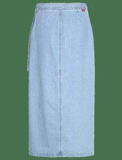 COLUMN WRAP SKIRT WRAPPED IN B - Midi kjolar