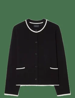 Contrast Cotton Cardigan - Koftor