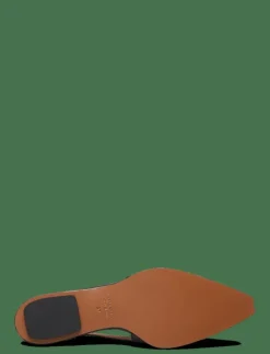 Cortina Black Nappa - Platta slingbacks