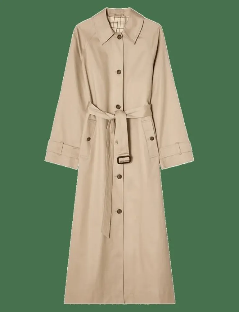 Cotton Blend Overcoat - Trenchcoats