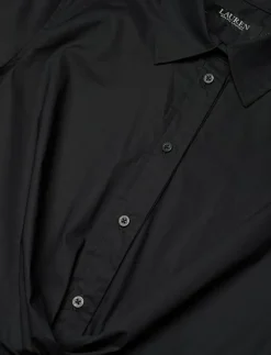 Cotton-Blend Bubble-Sleeve Shirtdress - Midiklänningar