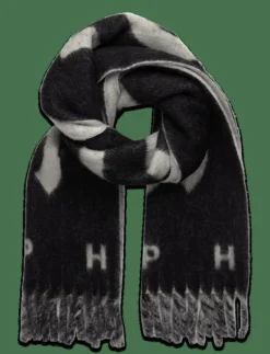 CPH SHAWL 13 wool mix black - Halsdukar