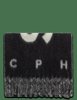 CPH SHAWL 13 wool mix black - Halsdukar