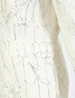 Crinkled blazer - Enkelknäppta kavajer