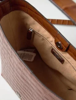 Croc-Embossed Medium Witley Bucket Bag - Bucketväskor