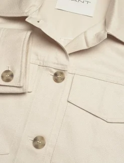 CROPPED LINEN BLEND JACKET - Tunna jackor