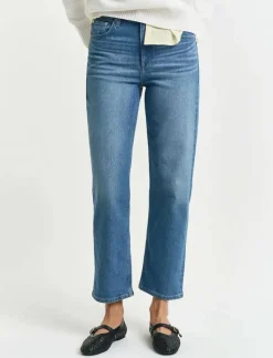 CROPPED STRAIGHT JEANS - Straight jeans