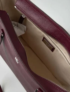 Crosshatch Leather Medium Karly Tote - Shoppers