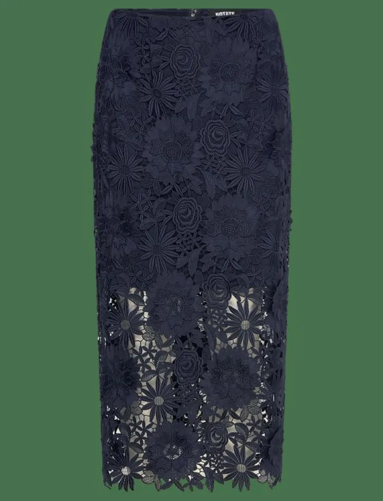 3D LACE PENCIL SKIRT - Midi kjolar
