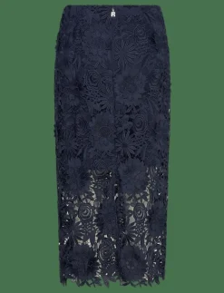 3D LACE PENCIL SKIRT - Midi kjolar