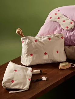 Daisy Karla Toiletry Bag 30x10x20 cm sand/red - Necessärer