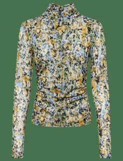 Dante6-Ferni printed mesh top - Långärmade toppar