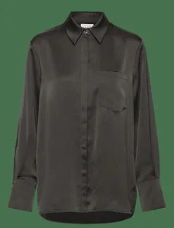 Dante6-Louda satin long shirt - Långärmade