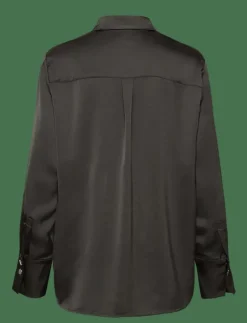 Dante6-Louda satin long shirt - Långärmade