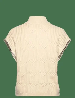 Dante6-Meloe sleeveless chain sweater - Stickade västar