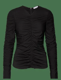 Della Draped Top - Långärmade toppar