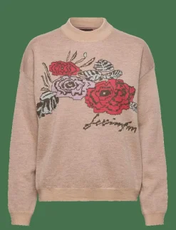 Demi Merino Wool Intarsia Knitted Sweater - Stickat