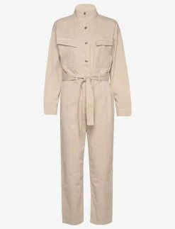 Denim jumpsuit with bow - Jumpsuits