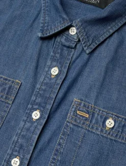 Denim Wide-Leg Jumpsuit - Jumpsuits