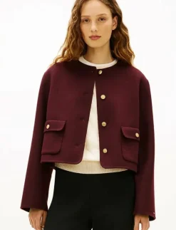 DF WOOL BLEND REG LADY JACKET - Bouclés