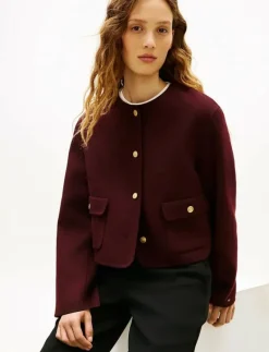 DF WOOL BLEND REG LADY JACKET - Bouclés