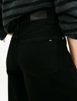 DNM BLACK 70s WIDE LEG HW - Vida byxor