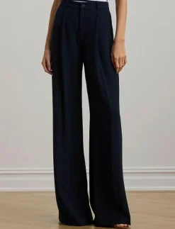 Double-Faced Georgette Wide-Leg Pant - Vida byxor