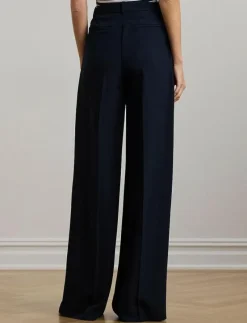 Double-Faced Georgette Wide-Leg Pant - Vida byxor