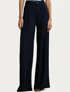 Double-Faced Georgette Wide-Leg Pant - Vida byxor