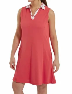 Dress with Floral Trim - Klänningar