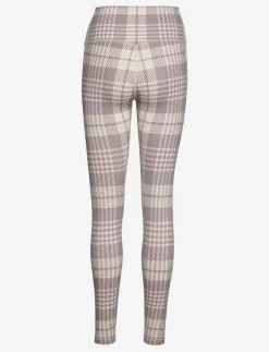 DUSTY VIOLET PLAID CHECK TIGHTS - Träningstights