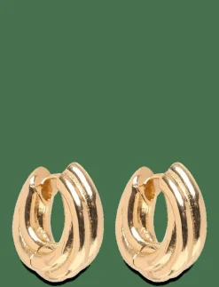 EDEA chunky huggie hoops gold-plated - Hoops