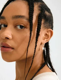 ELLIANA earrings silver-plated - Hoops