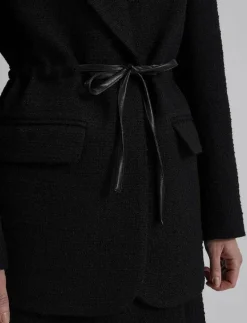 Elodie drawstring boucle blazer - Bouclés