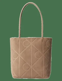 EMBLEM AOP SUEDE SMALL TOTE - Totes